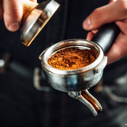 fresh roasted dark roast espresso shot