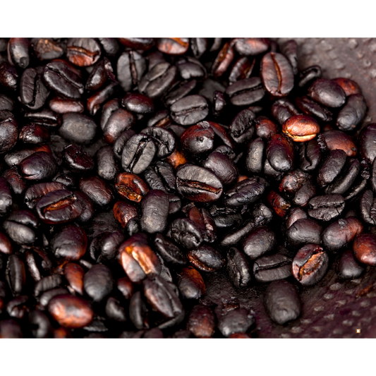 light and dark whole ethiopian yirgacheffe coffee beans