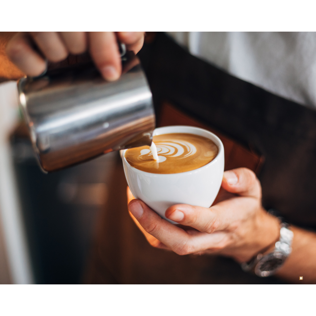 tanzanian peaberry coffee latte art