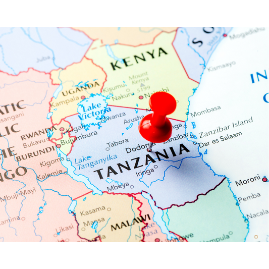 tanzanian peaberry coffee map