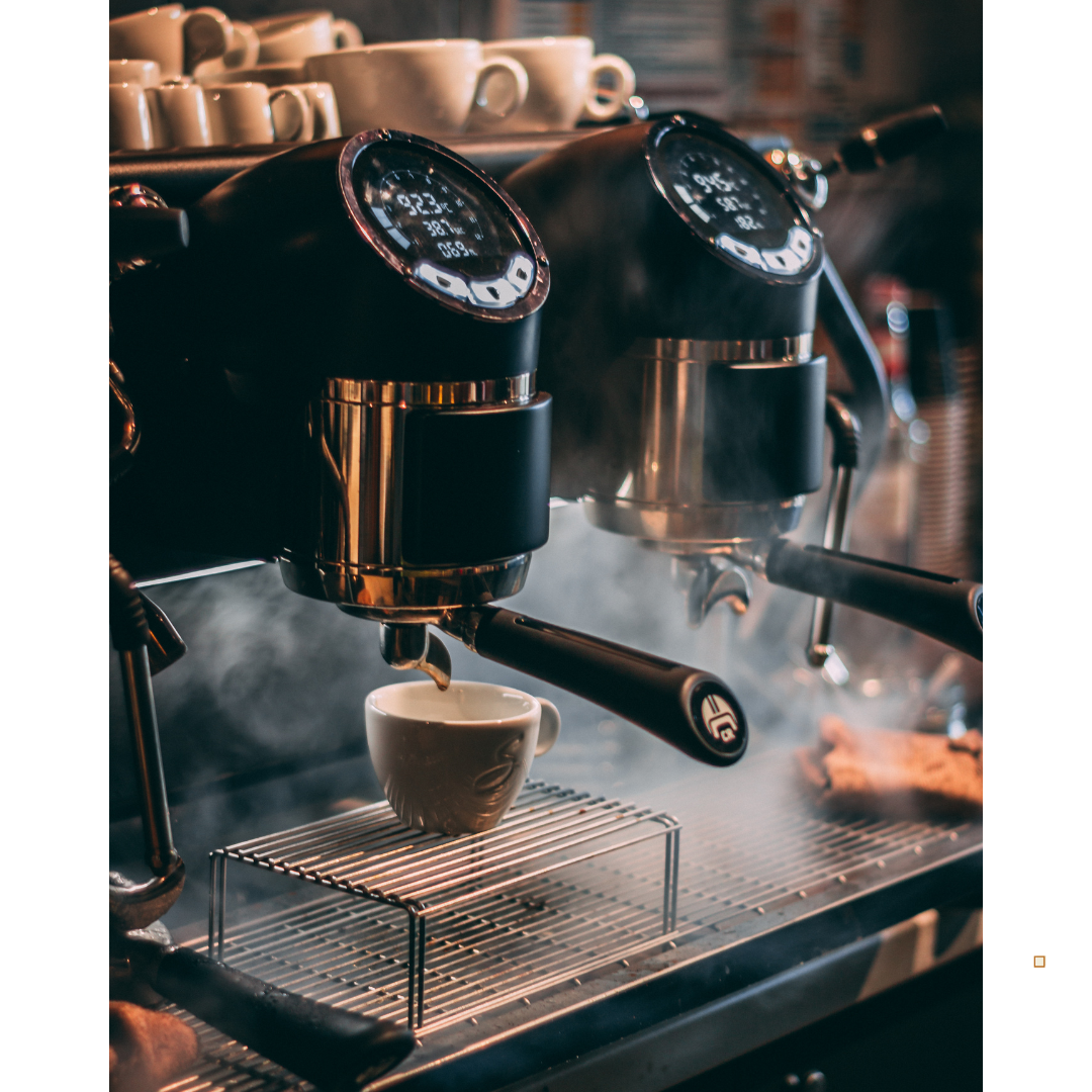 vintage coffee pod subscription machine dispensing coffee