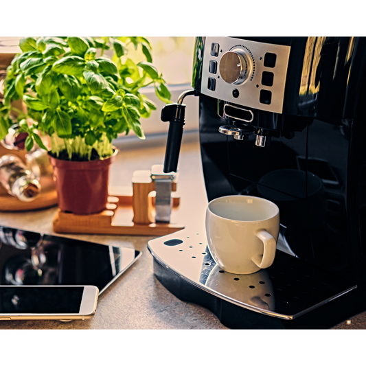 coffee pod subscription mug on a machine