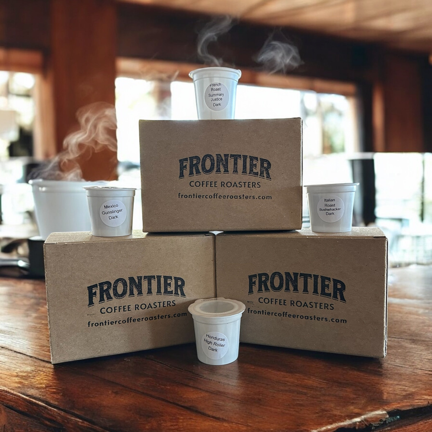 Coffee Pod Collection from Frontier Coffee Roasters