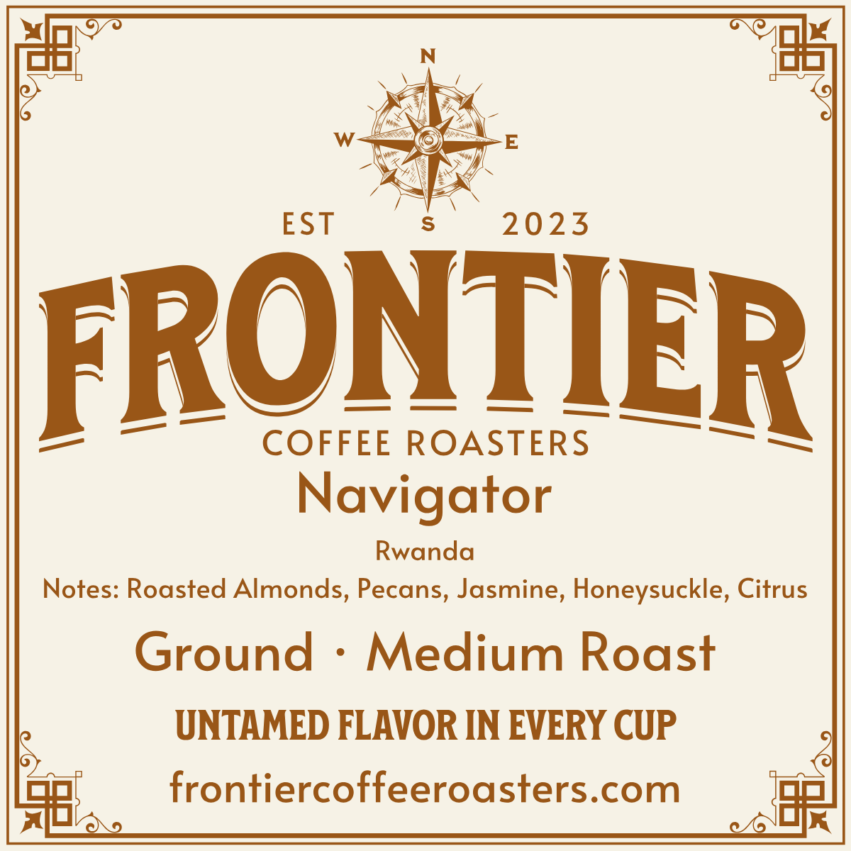 Navigator Rwandan Small Batch Ground Coffee Medium Roast Beans