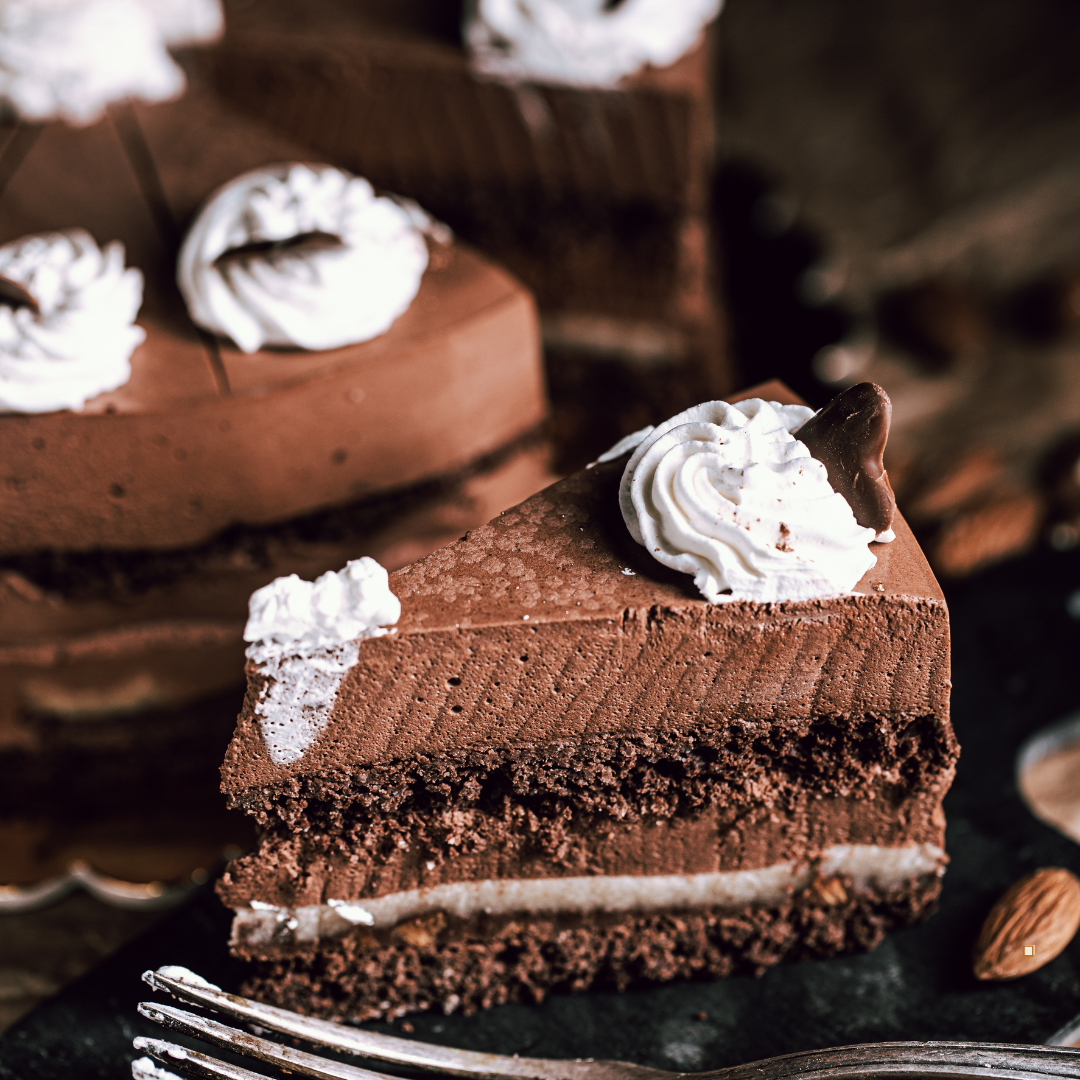 chocolate mousse cake to be paired with jamaican coffee