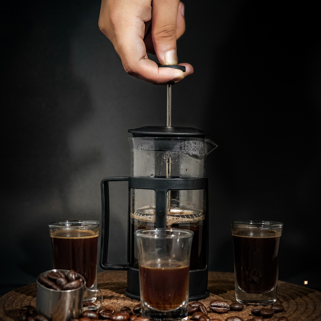 french press for peruvian coffee